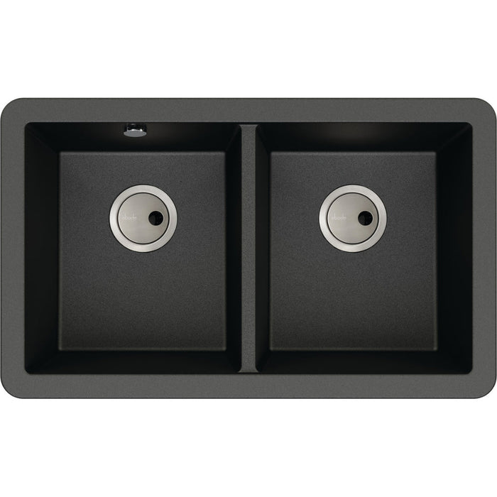 Abode Matrix Sq GR15 2B Granite Undermount Sink - Unbeatable Bathrooms