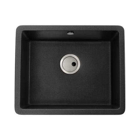 Abode Matrix Sq GR15 Large 1B Granite Inset/Undermount Sink - Unbeatable Bathrooms
