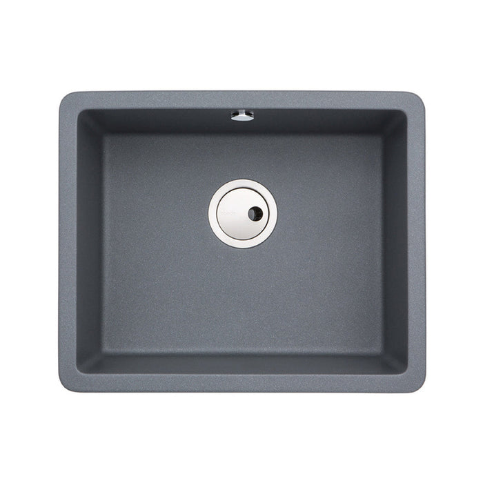 Abode Matrix Sq GR15 Large 1B Granite Inset/Undermount Sink - Unbeatable Bathrooms