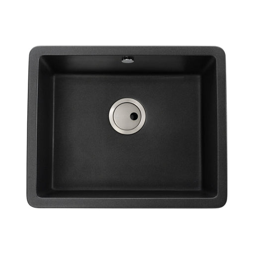 Abode Matrix Sq GR15 Large 1B Granite Inset/Undermount Sink - Unbeatable Bathrooms