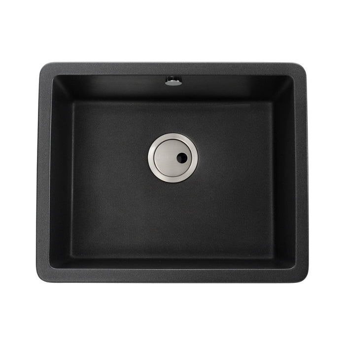 Abode Matrix Sq GR15 Large 1B Granite Inset/Undermount Sink - Unbeatable Bathrooms