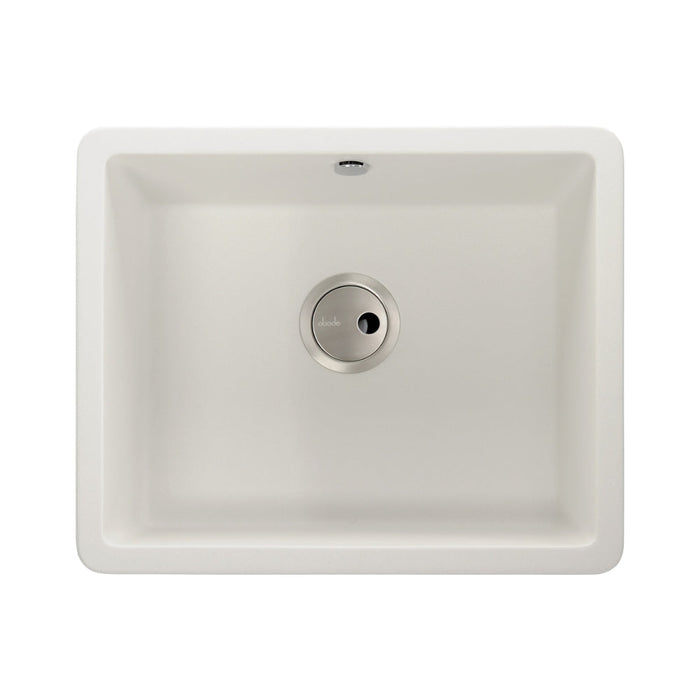 Abode Matrix Sq GR15 Large 1B Granite Inset/Undermount Sink - Unbeatable Bathrooms