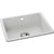 Abode Matrix Sq GR15 Large 1B Granite Inset/Undermount Sink - Unbeatable Bathrooms