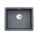 Abode Matrix Sq GR15 Large 1B Granite Inset/Undermount Sink - Unbeatable Bathrooms