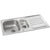Abode Mikro 1.5B & Drainer Inset Sink (Boxed inc. wastes) - St/Steel - Unbeatable Bathrooms