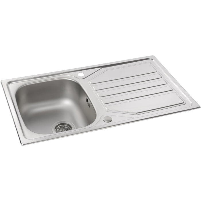 Abode Mikro 1B & Drainer Inset Sink (Boxed inc. waste) - St/Steel - Unbeatable Bathrooms