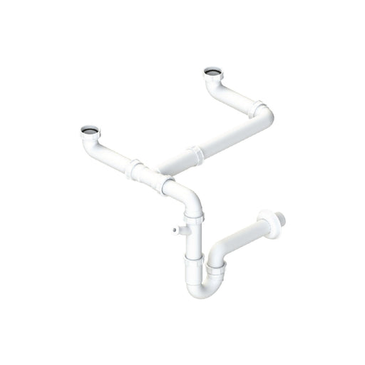 Abode Multi Bowl Pipework Kit - White - Unbeatable Bathrooms