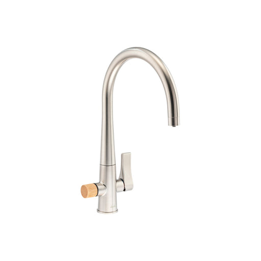 Abode Naturale Aquifier Mixer Tap - Brushed Nickel - Unbeatable Bathrooms