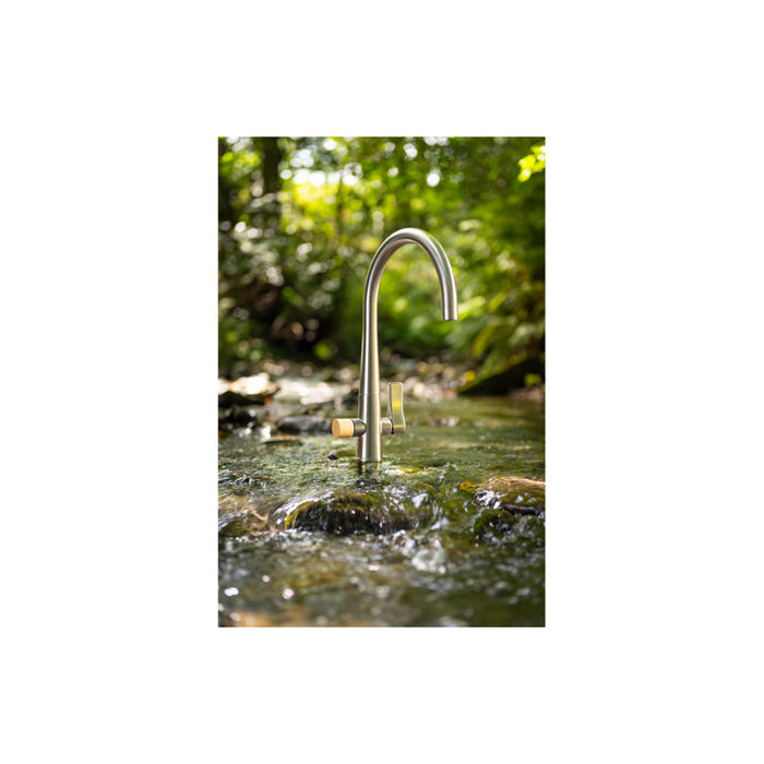 Abode Naturale Aquifier Mixer Tap - Brushed Nickel - Unbeatable Bathrooms