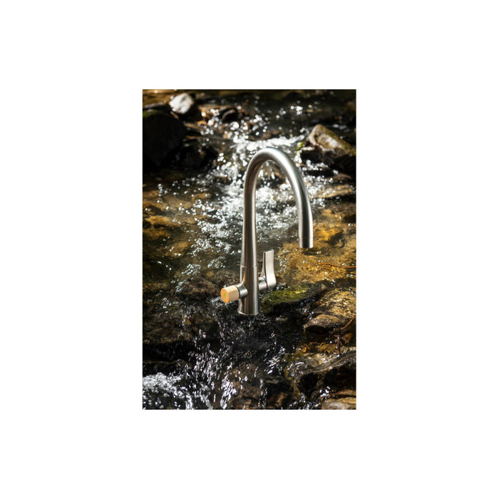 Abode Naturale Aquifier Mixer Tap - Brushed Nickel - Unbeatable Bathrooms