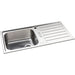 Abode Neron 1B & Drainer Inset Sink - St/Steel - Unbeatable Bathrooms