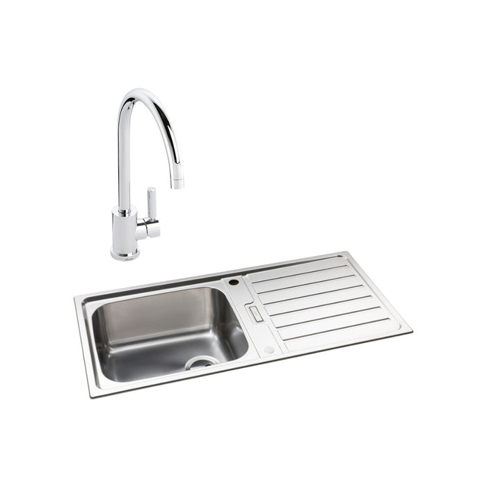 Abode Neron 1B Inset St/Steel Sink Tap Pack - Unbeatable Bathrooms