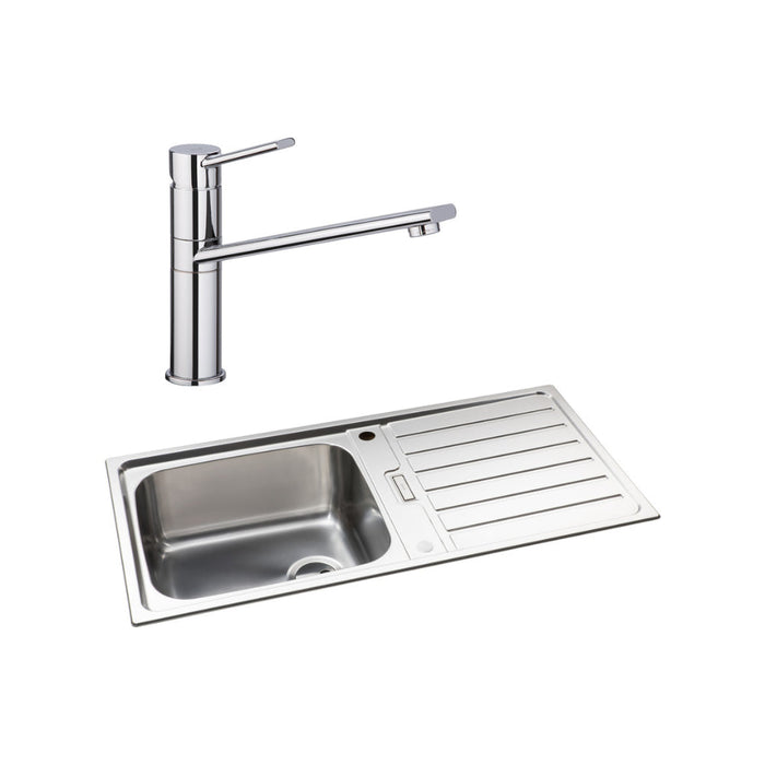 Abode Neron 1B Inset St/Steel Sink Tap Pack - Unbeatable Bathrooms