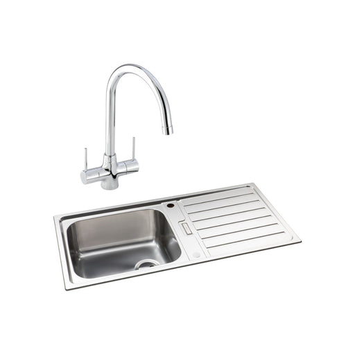 Abode Neron 1B Inset St/Steel Sink Tap Pack - Unbeatable Bathrooms