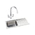 Abode Neron 1B Inset St/Steel Sink Tap Pack - Unbeatable Bathrooms