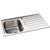 Abode Neron Compact 1B & Drainer Inset Sink - St/Steel - Unbeatable Bathrooms