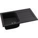 Abode Oriel 1B Inset Black Granite Sink Tap Pack - Unbeatable Bathrooms