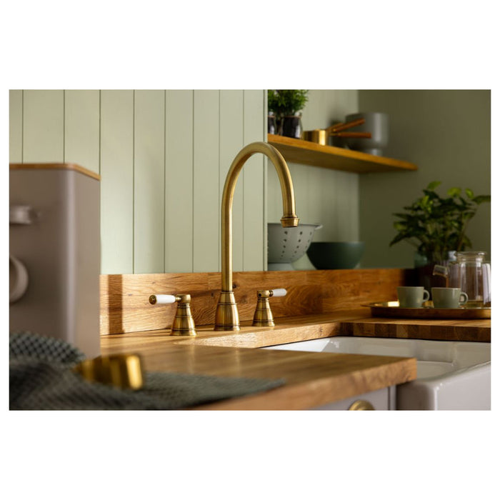 Abode Oxbury 3 Part Mixer Tap - Unbeatable Bathrooms