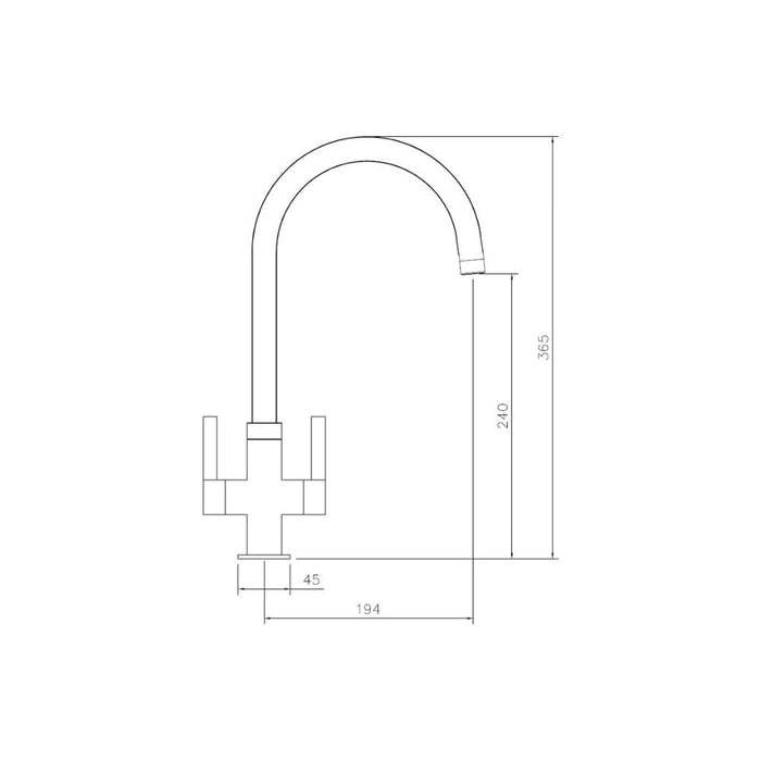 Abode Pico Monobloc Mixer Tap - Unbeatable Bathrooms