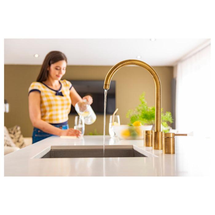 Abode Profile 4 IN 1 3 Part Tap & Proboil.4E Tank - Antique Brass - Unbeatable Bathrooms