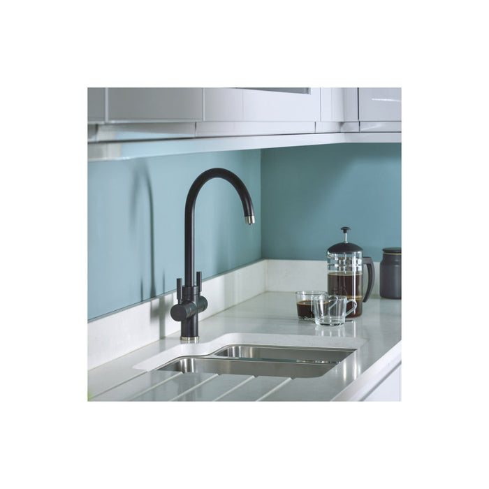 Abode Prostream 3 IN 1 Swan Spout Monobloc Tap - Unbeatable Bathrooms