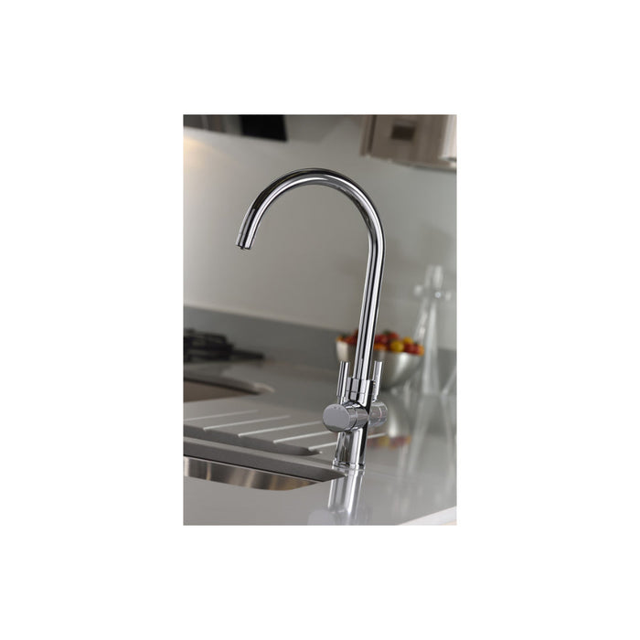 Abode Prostream 3 IN 1 Swan Spout Monobloc Tap - Unbeatable Bathrooms