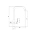 Abode Prothia 3 IN 1 Quad Spout Slimline Monobloc Tap - Unbeatable Bathrooms
