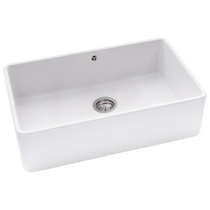 Abode Provincial Large 1B Undermount Sink - White - Unbeatable Bathrooms