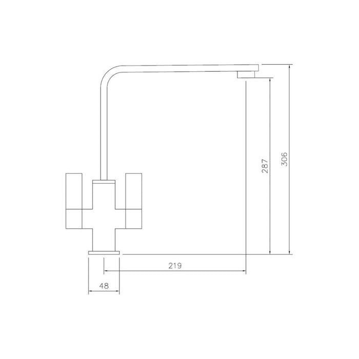 Abode Quantic Monobloc Mixer Tap - Unbeatable Bathrooms