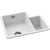 Abode Sandon 1.5B LH Ceramic Undermount/Inset Sink - White - Unbeatable Bathrooms