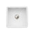Abode Sandon 1B Ceramic Undermount/Inset Sink - White - Unbeatable Bathrooms