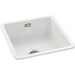Abode Sandon 1B Ceramic Undermount/Inset Sink - White - Unbeatable Bathrooms