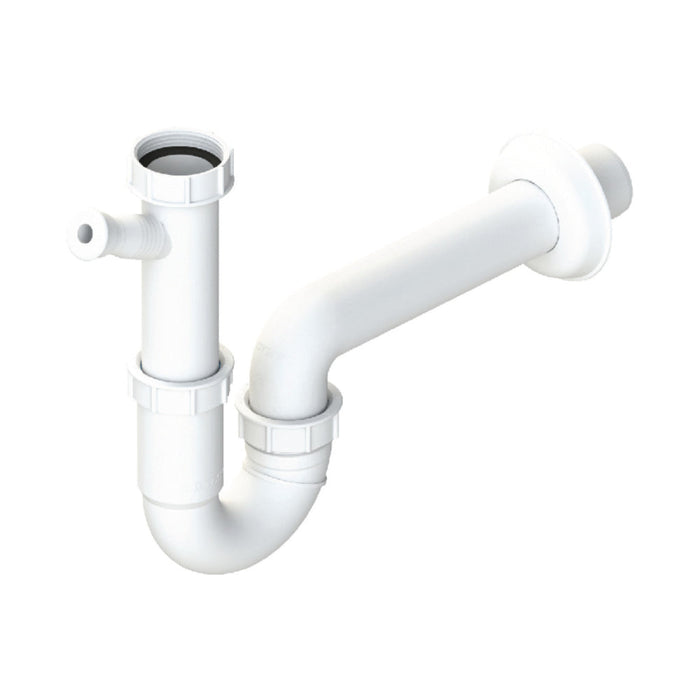 Abode Single Bowl Pipework Kit - White - Unbeatable Bathrooms