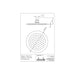Abode Storm Slimline 200x200x3mm Circular Showerhead - St/Steel - Unbeatable Bathrooms