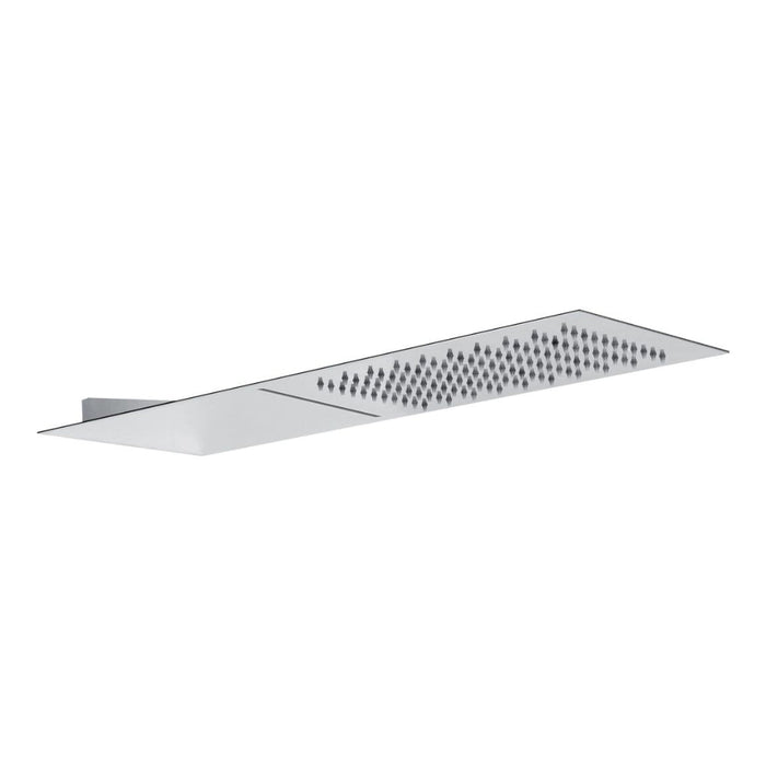 Abode Storm Slimline 3mm Wall Mounted Waterfall Showerhead - St/Steel - Unbeatable Bathrooms