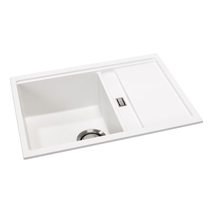 Abode Synchronist Compact 1.25B & Drainer Inset/Undermount Sink - Unbeatable Bathrooms