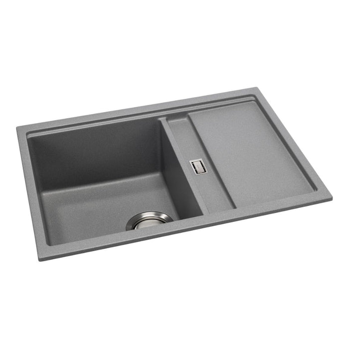 Abode Synchronist Compact 1.25B & Drainer Inset/Undermount Sink - Unbeatable Bathrooms