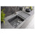 Abode Synchronist Large 1.25B & Drainer Inset/Undermount Sink - Unbeatable Bathrooms