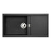 Abode Synchronist Large 1.25B & Drainer Inset/Undermount Sink - Unbeatable Bathrooms