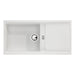 Abode Synchronist Large 1.25B & Drainer Inset/Undermount Sink - Unbeatable Bathrooms