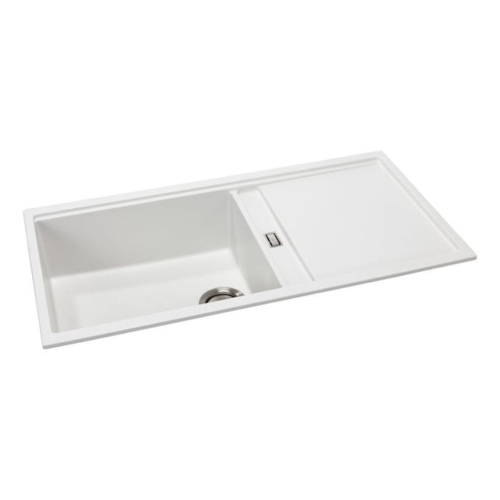 Abode Synchronist Large 1.25B & Drainer Inset/Undermount Sink - Unbeatable Bathrooms