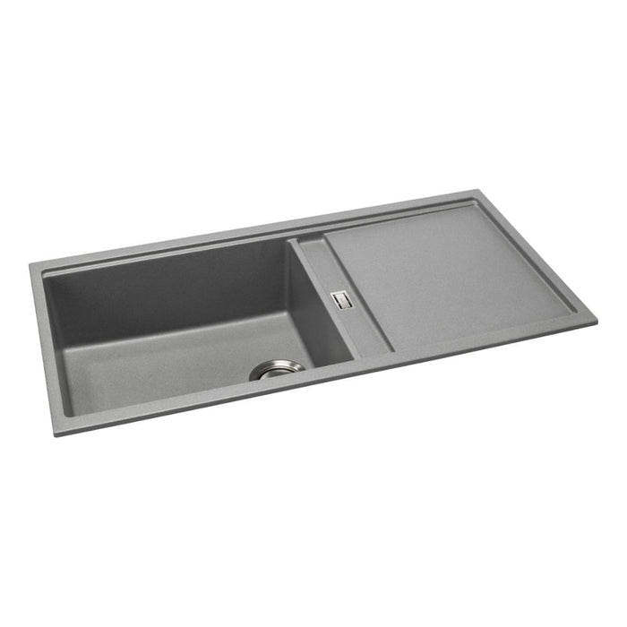 Abode Synchronist Large 1.25B & Drainer Inset/Undermount Sink - Unbeatable Bathrooms
