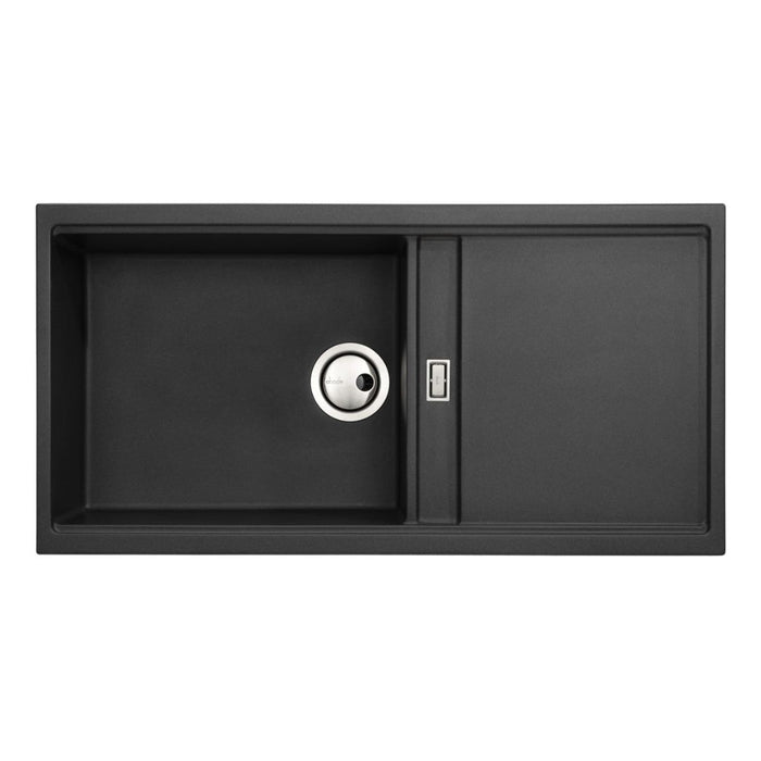 Abode Synchronist Large 1.25B & Drainer Inset/Undermount Sink - Unbeatable Bathrooms