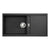 Abode Synchronist Large 1.25B & Drainer Inset/Undermount Sink - Unbeatable Bathrooms