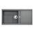Abode Synchronist Large 1.25B & Drainer Inset/Undermount Sink - Unbeatable Bathrooms
