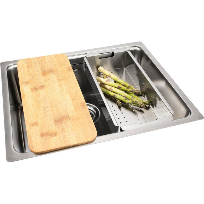 Abode System Sync 1B Large Main Bowl - St/Steel - Unbeatable Bathrooms