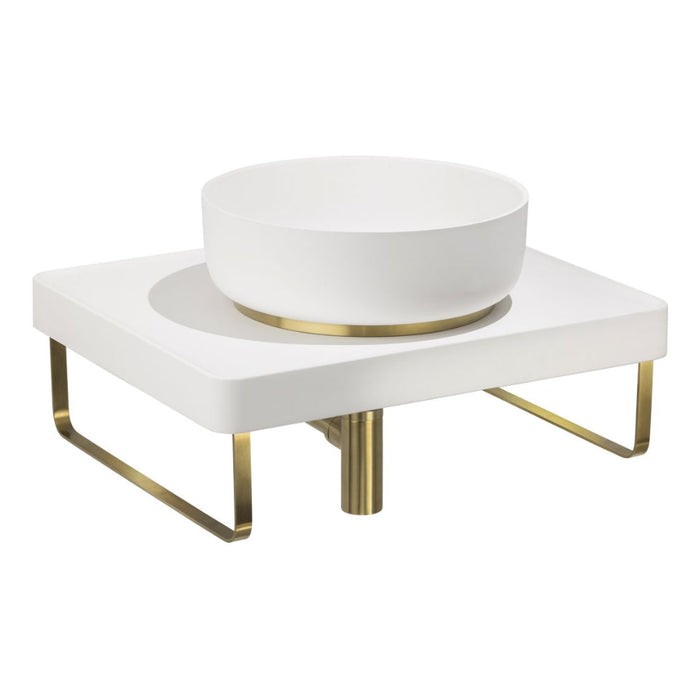 Abode Tableau/Cava Shelf & Round Basin Set - Unbeatable Bathrooms