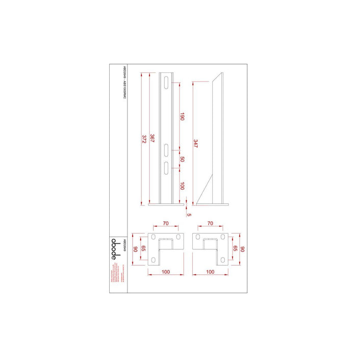 Abode Tableau/Iox Shelf & Round Basin Set - Unbeatable Bathrooms