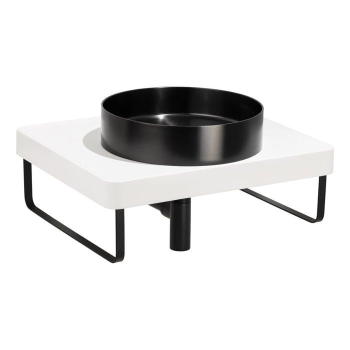 Abode Tableau/Iox Shelf & Round Basin Set - Unbeatable Bathrooms