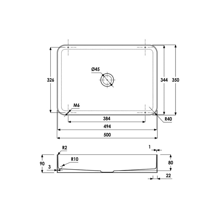 Abode Tableau/Iox Shelf & Tablet Basin Set - Unbeatable Bathrooms